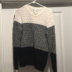 Croft & barrow color block sweater M